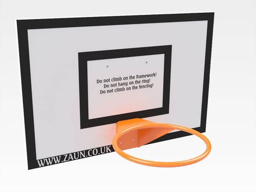 Panier de basket pour extérieur - Basketball Unit - ZAUN FENCING  - fixe / en acier / sans crochets de filet