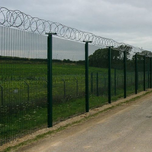 Clôture en treillis soudé - HiSec 358 - ZAUN FENCING  - industrielle / en acier à revêtement par poudre / grise