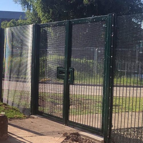 Portail battant - SR2 (B3) - ZAUN FENCING  - en acier inox / en treillis soudé / vert