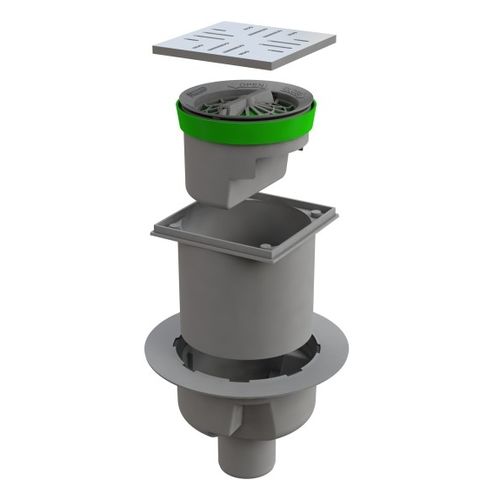 Siphon de sol en inox - EAST - BONOMINI S.R.L. - PP / pour cuisine / pour salle de bain