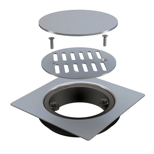 Grille de siphon de douche - 6630IX15S - BONOMINI S.R.L. - en acier inox / en PVC