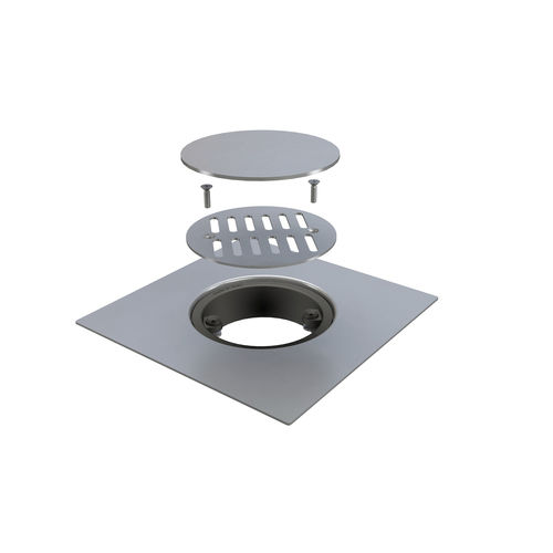 Grille de siphon de douche - 6630IX20S - BONOMINI S.R.L. - en acier inox / en PVC