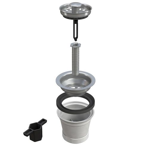 Vidage lavabo à pression - 1981LX64B0 - BONOMINI S.R.L. - sans trop plein