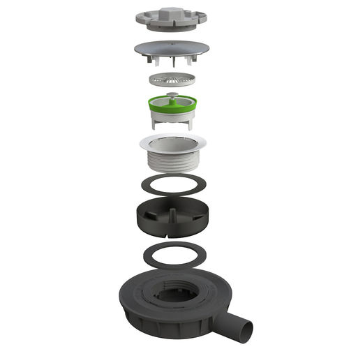 Bonde de douche en ABS - 5230CR40S7 - BONOMINI S.R.L. - en chrome