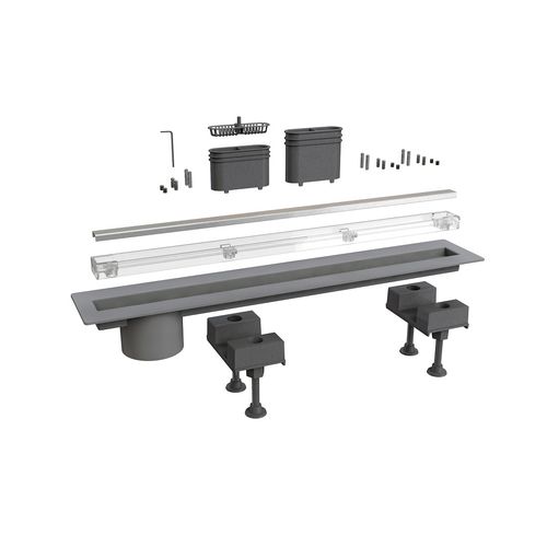 Siphon de sol en inox - MIXAGE  - BONOMINI S.R.L. - en ABS / pour douche / rectangulaire