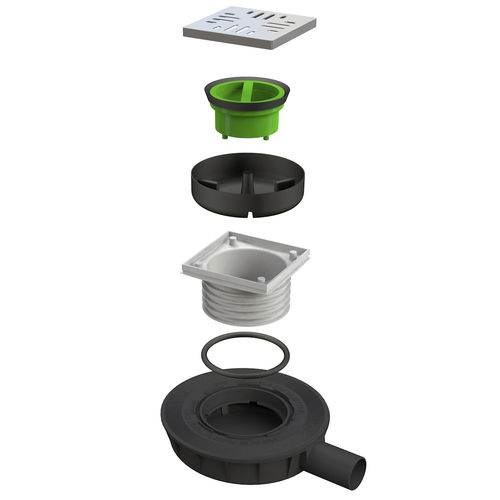 Siphon de sol en ABS - 6338PV40S2 - BONOMINI S.R.L. - pour douche / carré