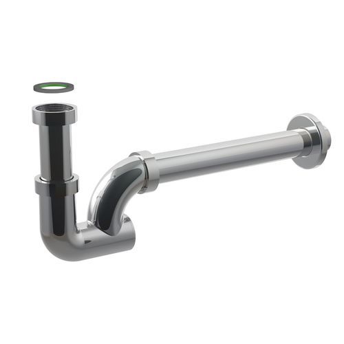Siphon de lavabo en laiton - UNICUM KAPPA  - BONOMINI S.R.L. - en inox / noir
