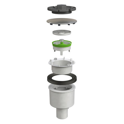 Bonde de douche en acier inox - 5270AB12B7 - BONOMINI S.R.L. - en ABS
