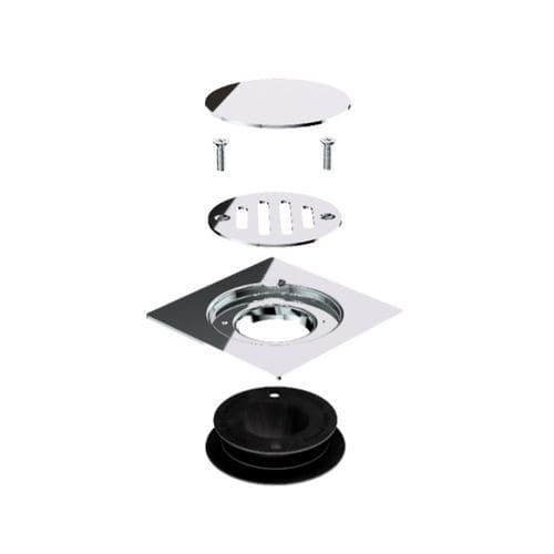 Grille de siphon de douche - MAGIK-GRID 6630IX10S - BONOMINI S.R.L. - en acier inox / en PVC