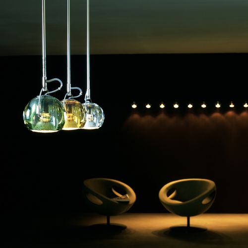 Suspension - BELUGA COLOUR D57 - FABBIAN ILLUMINAZIONE - en métal / en cristal / contemporaine