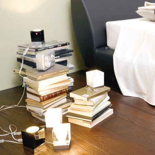 Lampe de table - CUBETTO D28 - FABBIAN ILLUMINAZIONE - en métal / en verre / contemporaine