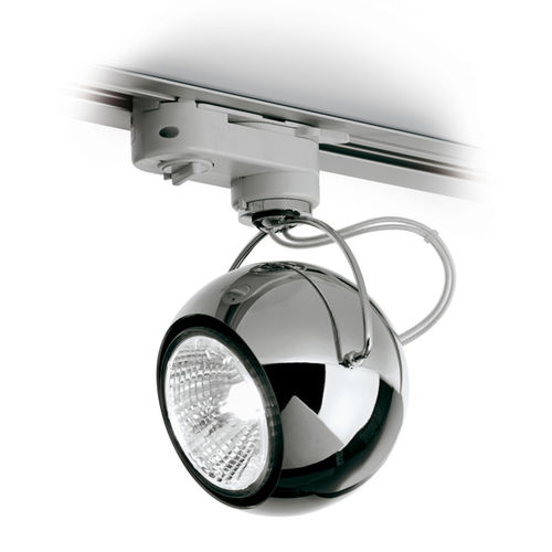 Éclairage sur rail à LED - BELUGA  D57 - FABBIAN ILLUMINAZIONE - halogène / rond / en acier