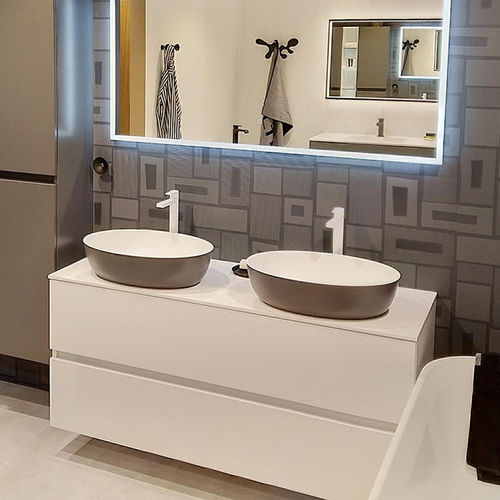 Meuble vasque double - GRADA - BALTECO AS - suspendu / MDF / contemporain