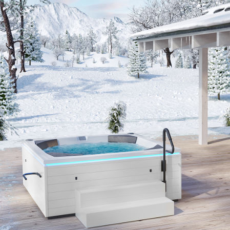 Spa hors-sol - LOUNGE S - BALTECO AS - rectangulaire / 2 places / en bois