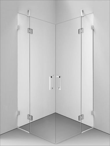 Cabine de douche en verre trempé - Concept 3 - BALTECO AS - avec porte battante / d'angle / résidentielle
