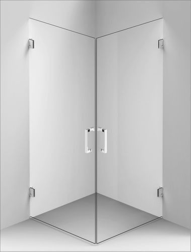 Cabine de douche en verre trempé - Concept 4 - BALTECO AS - avec porte battante / d'angle / résidentielle