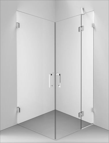 Cabine de douche en verre trempé - Concept 5 - BALTECO AS - avec porte battante / d'angle / résidentielle