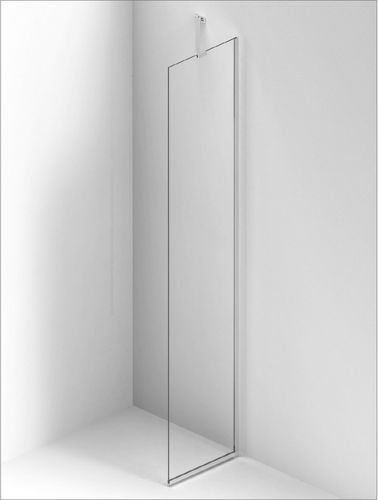 Paroi de douche fixe - Extra Line - BALTECO AS - d'angle / en verre trempé / sur mesure