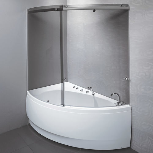 Pare-baignoire coulissant - Idea - BALTECO AS - en verre trempé / 1 volet / 6 mm