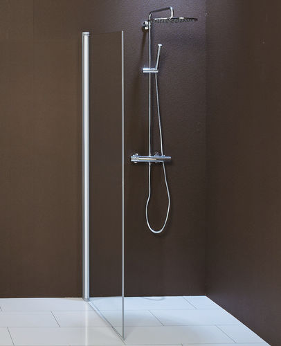 Porte de douche battante - Sola - BALTECO AS - en niche / en verre trempé / sur mesure