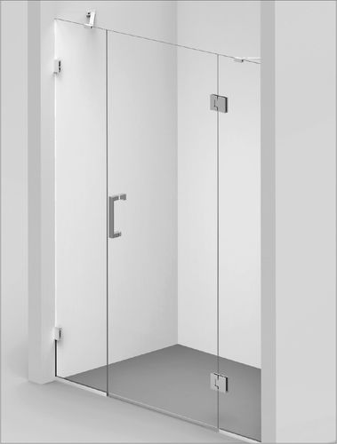 Paroi de douche battante - Concept 8 - BALTECO AS - en niche / en verre trempé / sur mesure