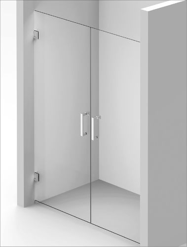 Paroi de douche battante - Concept 11 - BALTECO AS - en niche / en verre trempé / sur mesure