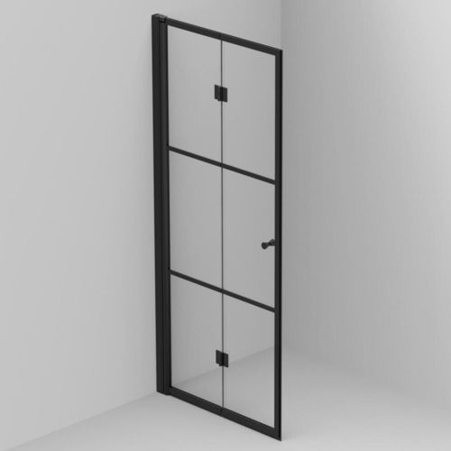 Paroi de douche pliante - Framefold - BALTECO AS - d'angle / en verre trempé / sur mesure