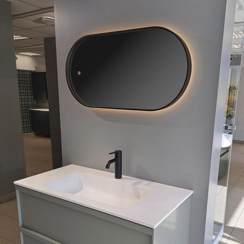 Miroir de salle de bain mural - SP series - BALTECO AS - contemporain / ovale / en aluminium