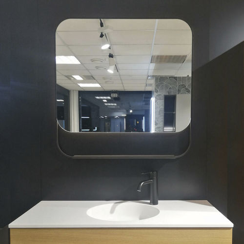Miroir de salle de bain mural - PO serieS - BALTECO AS - contemporain / carré / en aluminium