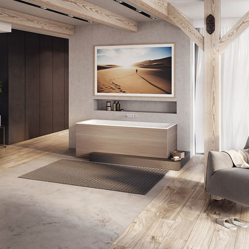 Baignoire à poser - Plano  - BALTECO AS - pour habitat / en Solid Surface / contemporaine