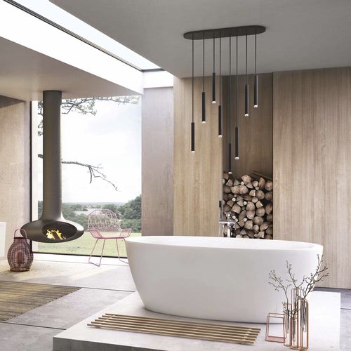 Baignoire ovale - SENZO - BALTECO AS - en îlot / pour habitat / à usage professionnel