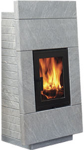 Poêle à bois - PISA - GRANIT KLEBER AS - contemporain / en pierre