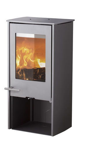 Poêle à bois - MONDO  - LOTUS Heating Systems A/S - contemporain / en métal / en pierre ollaire