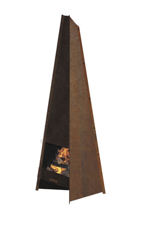 Poêle à bois - LOTUS Heating Systems A/S - central / contemporain / en acier