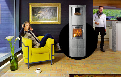 Poêle à bois - M4/M9 - LOTUS Heating Systems A/S - contemporain / en pierre ollaire / avec four