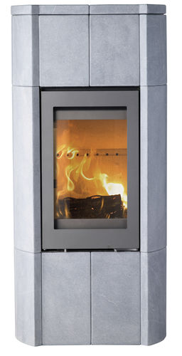 Poêle à bois - M700 - LOTUS Heating Systems A/S - contemporain / en pierre