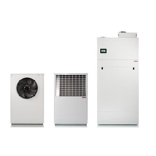Pompe à chaleur air/eau - P AIR 9 - Nilan A/S - résidentielle / avec chauffe-eau / basse température