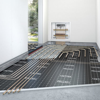 Chauffage au sol à eau chaude - FLOORFIX  - Roth Werke GmbH Energie- und Sanitärsysteme - résidentiel / commercial / avec isolant acoustique