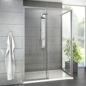 Cabine de douche en verre - LIMAYA® - Roth Werke GmbH Energie- und Sanitärsysteme - en aluminium / à porte coulissante / battante