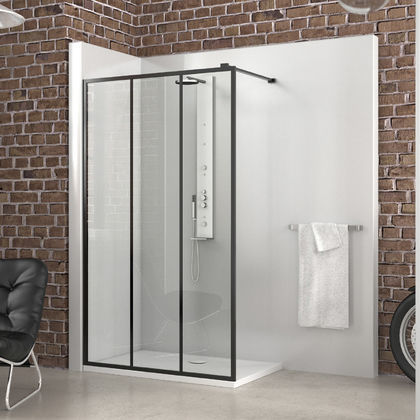 Cabine de douche à l'italienne - PHILLY LOFT - Roth Werke GmbH Energie- und Sanitärsysteme - en verre / en aluminium / à portes coulissantes