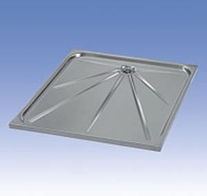 Receveur de douche carré - SANELA spol. s r.o. - à encastrer / en acier inox