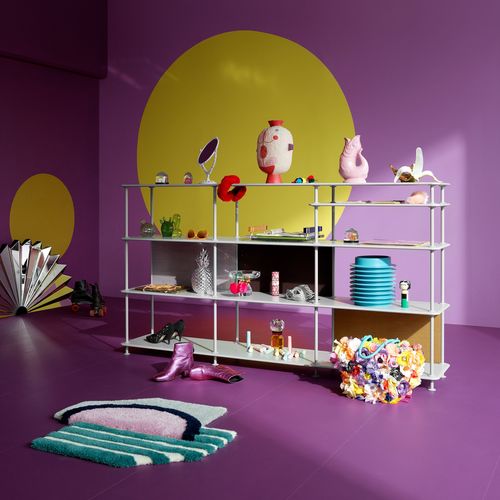 Étagère contemporaine - Free 333100 - Montana Furniture - en MDF laqué / en métal laqué / blanche