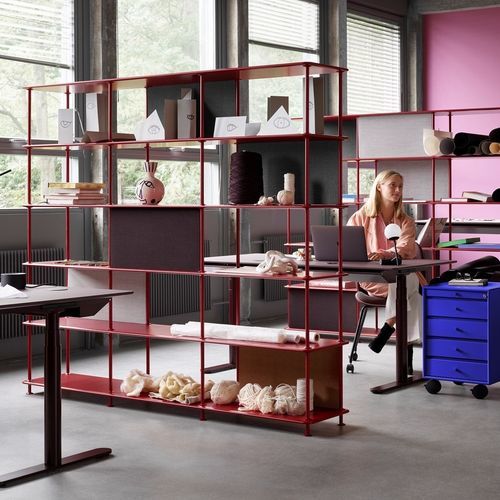 Étagère contemporaine - Free 555000 - Montana Furniture - en MDF laqué / en métal laqué / blanche
