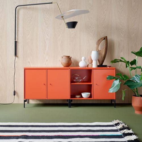 Buffet mural - SAVE - Montana Furniture - contemporain / en MDF laqué / avec étagère