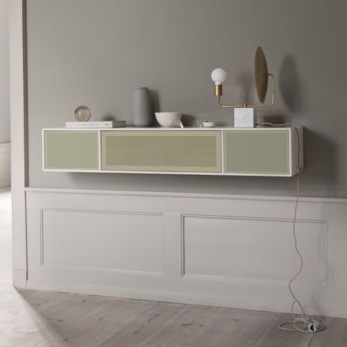 Meuble TV contemporain - VI17 - Montana Furniture - lowboard / en MDF laqué / blanc