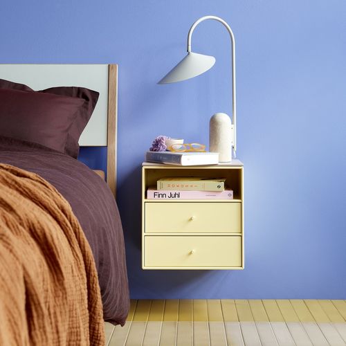 Table de chevet contemporaine - Mini 1006 - Montana Furniture - en MDF laqué / avec piètement en MDF laqué / rectangulaire