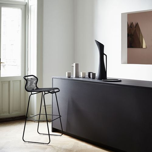 Chaise de bar contemporaine - Panton One  - Montana Furniture - d'intérieur / en polyuréthane / avec piètement en acier inoxydable