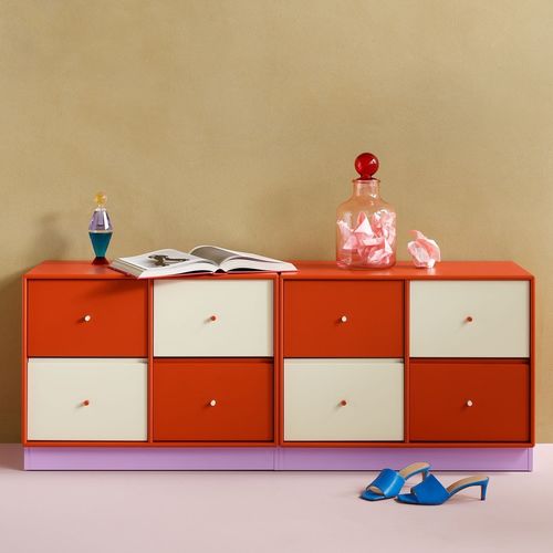 Plinthe blanche - 1207 - Montana Furniture - noire / grise / rose
