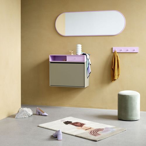 Miroir mural - FIGURE - Montana Furniture - contemporain / ovale / en MDF laqué