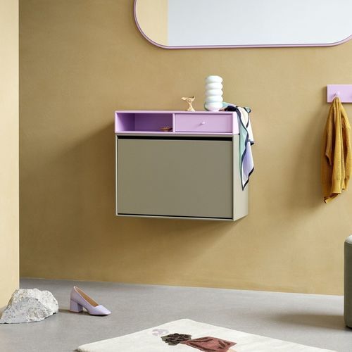 Meuble à chaussures contemporain - HIDE  - Montana Furniture - mural / en MDF laqué / résidentiel